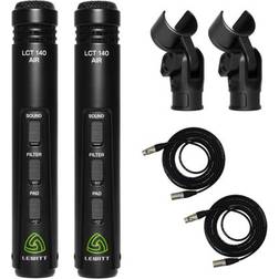 Lewitt Lewitt LCT 140 AIR Microphone Stereo Pair Bundle with Pro Co EXMN-15 XLR Cables