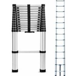 Briefness 3.8M/12.5Ft Telescopic Ladders Multi-Purpose Telescoping Ladders Extension Extend Portable Ladder Foldable Ladder EN131 ce Standards