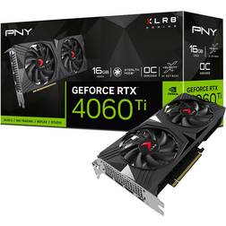 PNY GeForce RTX 4060 Ti XLR8 Gaming VERTO OC Dual Fan DLSS 3 1xHDMI 3xDP 16GB GDDR6