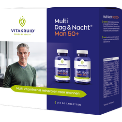 Vitakruid Multi Day & Night Man 50+ 180 st