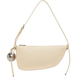 Burberry Shield Mini Leather Shoulder Bag - Beige