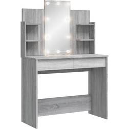 vidaXL 96x40x142cm Gray Sonoma Toiletbord 40x96cm
