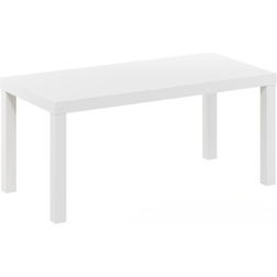 Ebern Designs Malony White Coffee Table 18.9x39"