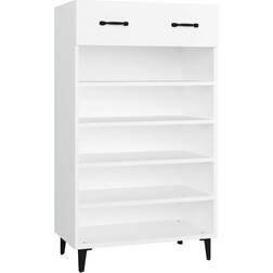 vidaXL Engineered White Skoställ 60x105cm