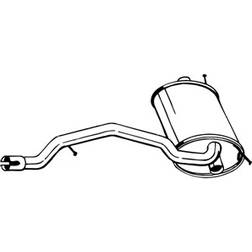Bosal 154-491 Endschalldämpfer Ford Kuga I Kuga I 1600