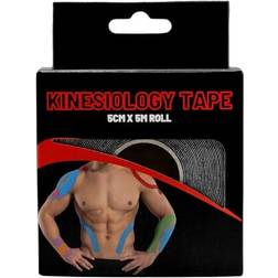 Athletape Kinesiology Tape Black 5m Roll Extra Sticky Elastic Sports Physio Tape, Waterproof Tape for Muscle Injury Recovery, KT Tape, Strapping Tape