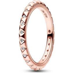 Pandora ME Pyramids Ring - Rose Gold/Transparent