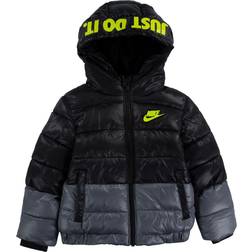 Nike Kid's Color Block Down Jacket - Dark Smoke Grey/Blue (86H859-G6N)