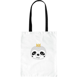 Bonamaison Printed Tote Bag - White