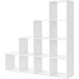 Songmics Vasagle White Bokhylla 129.5cm