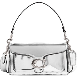 Coach Tabby Shoulder Bag 20 In Metallic - Metallic Leather/Silver/Silver