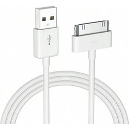 Shein USB Charging Cable, 4.0ft USB Sync Charging Cord IPhone Compatible For 4 4s 3G 3GS IPad 1 2 3 IPod Touch Nano White 1 PCS