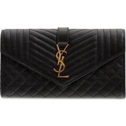 Saint Laurent Leather Wallet - Black