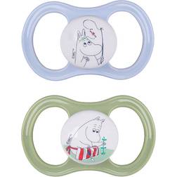 Esska Pacifier Happy Moomin 4-36m 2-pack