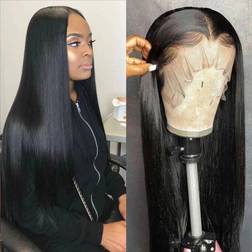 iSee ISEE Hair Transparent Lace Wig 10A Brazilian Straight Virgin Human Hair Lace Wigs Glueless Straight