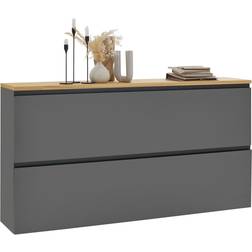 Dieter Knoll Hanging Sorrent Grey/Oak Schuhregal 160x83cm