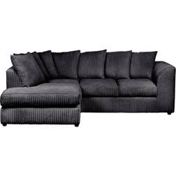 Zipcode Design Moana Black Sofa 213cm 2pcs 3 Seater