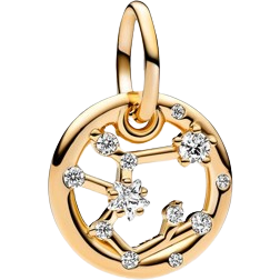 Pandora Sagittarius Zodiac Dangle Charm - Gold/Transparent