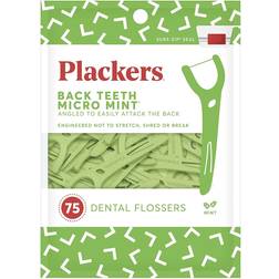 Plackers Back Teeth Micro Dental Floss 75pcs