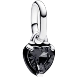 Pandora ME Chakra Heart Mini Dangle Charm - Silver/Black