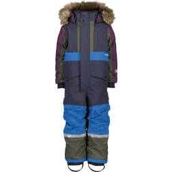 Didriksons Björnen Multi Kid's Coverall - Multi Color Blue (505064-B03)