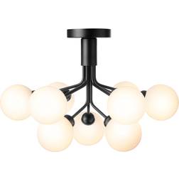 Nuura Apiales Satin Black / Opal Pendant Lamp 59.5cm