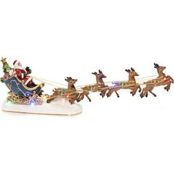 Konstsmide Santa In A Sledge B/O Multicolored Decoration 14cm