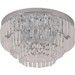 Homcom Modern 3-Tier Transparent Ceiling Flush Light ∅ 40cm