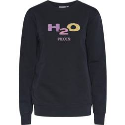 Pieces Mixtape Sweatshirt - Navy Blazer