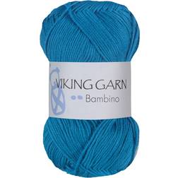 Viking Bambino Garn Bomullsmix 50 g Himmelsblå