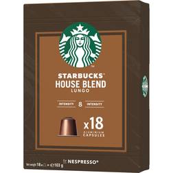 Starbucks Nespresso Lungo House Blend kapsler 103g 18stk