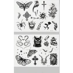 Shein Gothic Style Temporary Tattoo Sticker