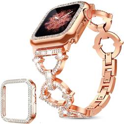 Dongmet Bling Metal Band for Apple Watch Ultra 8/7/6/5/4/3/2/1/SE