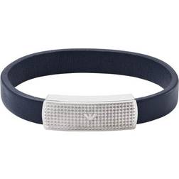Emporio Armani EGS2987040 Leder, Edelstahl Blau