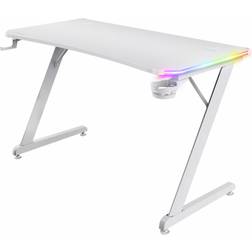 Trust GXT 709W Luminus RGB Gaming Skrivbord - White, 1200x600x740mm