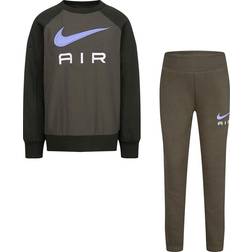 Nike Embroidered Logo Tracksuit In Cotton Mix - Green