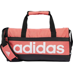 Adidas Essentials Linear Duffel Bag Extra Small - Preloved Scarlet/Black/White