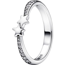 Pandora Shooting Stars Sparkling Ring - Silver/Transparent