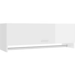 vidaXL 808239 High Gloss White Armadio 100x35cm