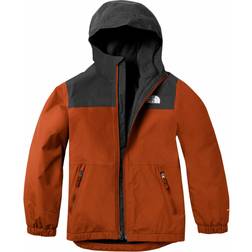 The North Face Kid's Warm Storm Rain Jacket - Burnt Ochre/Asphalt Grey (NF0A53C9-22J)