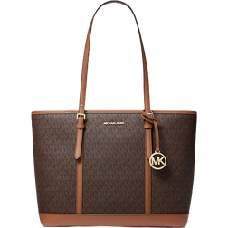 Michael Kors Jet Set Travel Large Logo Tote Bag - Brown