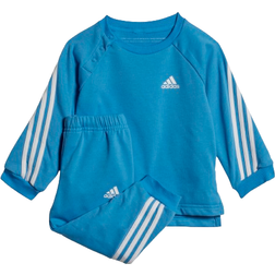 Adidas Infant Future Icons 3- Stripes Jogger Set - Pulse Blue/White