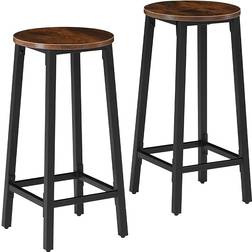 tectake Corby Industrial Light Rustic Bar Stool 66cm 2pcs