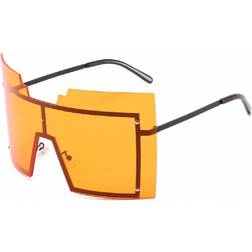 Onbuy Rimless Square Sunglasses Orange