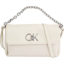 Calvin Klein Chain Handle Shoulder Bag - Beige