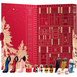 Carolina Herrera Adventskalender 12 Stykker Fabulous Kiss The Lipstick Sheer 1g + 410 Alegria + Good Girl Blush EDP Spray 7ml
