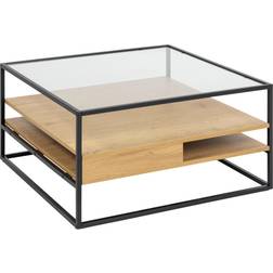 Livetastic Sakila 80 x 80 cm Transparent Soffbord 80x80cm