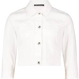 Betty Barclay Long Sleeve Denim Jacket - White