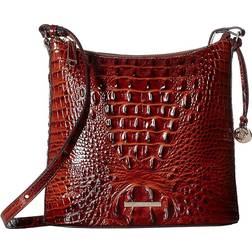 Brahmin Katie Croc Crossbody Bag - Pecan