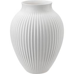 Knabstrup Keramik Fluted White Vas 35cm